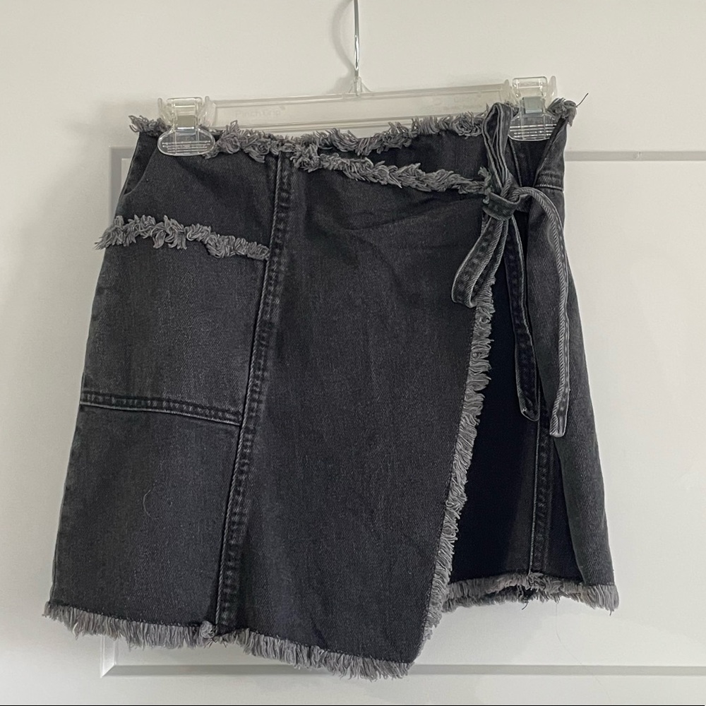 BDG Wrap Denim Skirt